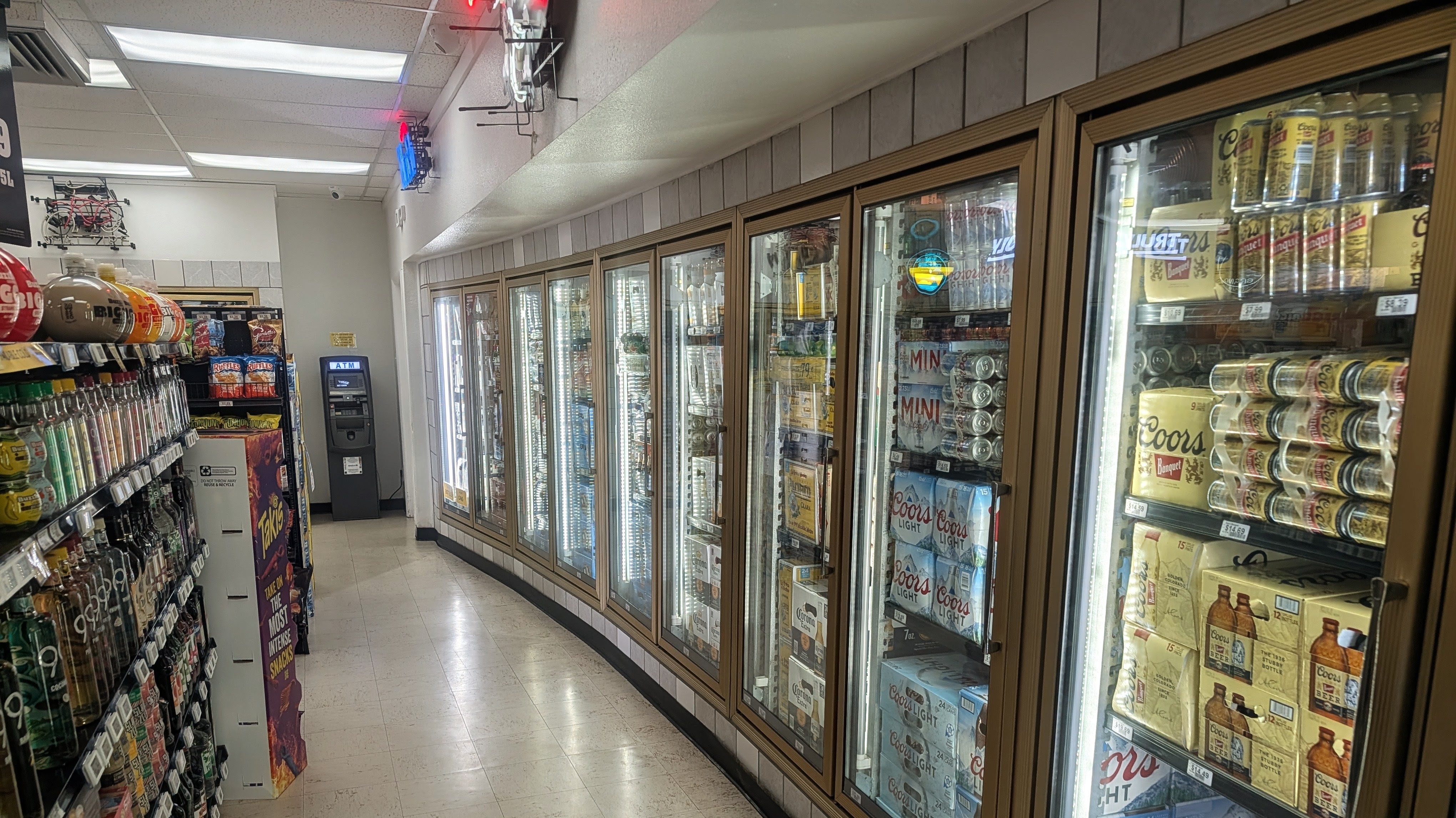 Beer cooler aisle at Beer Barn II